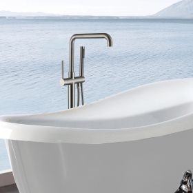 Freestanding Bathtub Faucet with Hand Shower (Color: as Pic)