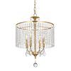 4 - Light Dimmable Crystal Chandelier