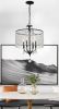 4 - Light Dimmable Crystal Chandelier